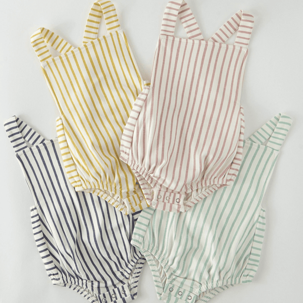 Pehr - Criss-Cross One-Piece - Stripes Away Sea