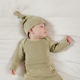 UAUA Collections - Pima Cotton Knotted Hat - Oliva