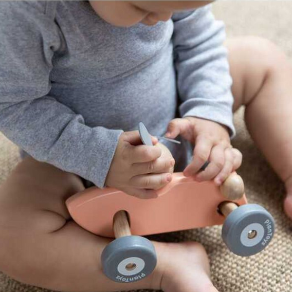 Plan Toys - Bunny Racing Car - Pink
