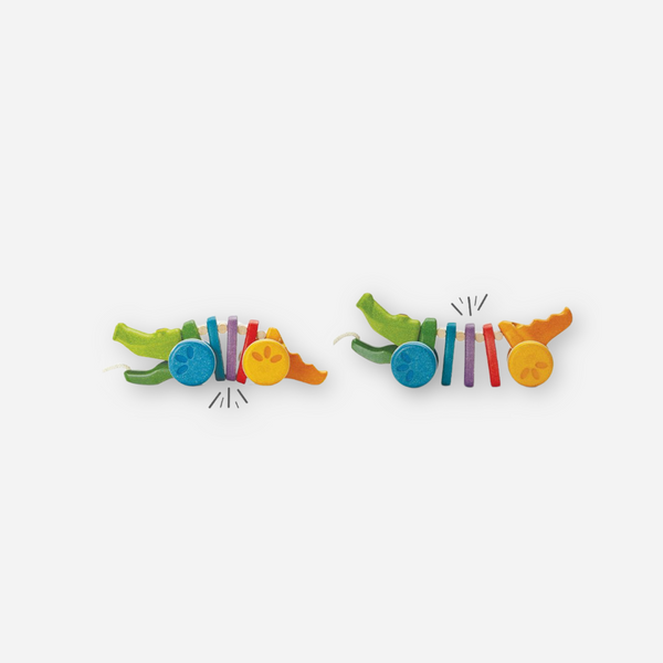 Plan Toys - Rainbow Alligator Pull Toy