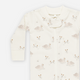 Quincy Mae - Bamboo Zip Long Sleeve Sleeper Footie - Swans