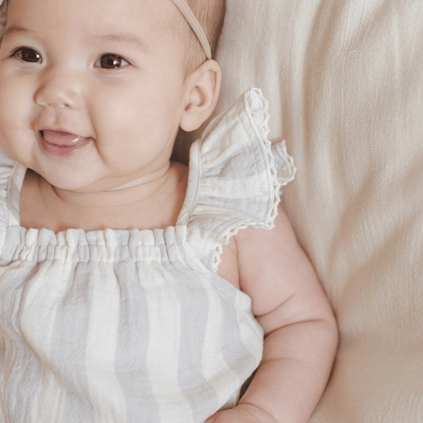 Quincy Mae - Bonnie Romper - Sky Stripe