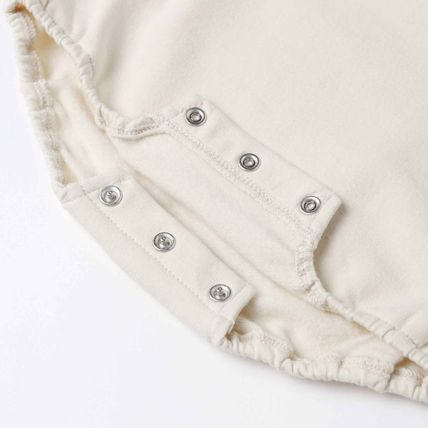 Quincy Mae - Crewneck Bubble Romper - Pumpkin