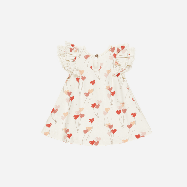 Quincy Mae - Flutter Dress - Heart Balloons