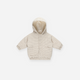 Quincy Mae - Hooded Woven Jacket - Basil Stripe
