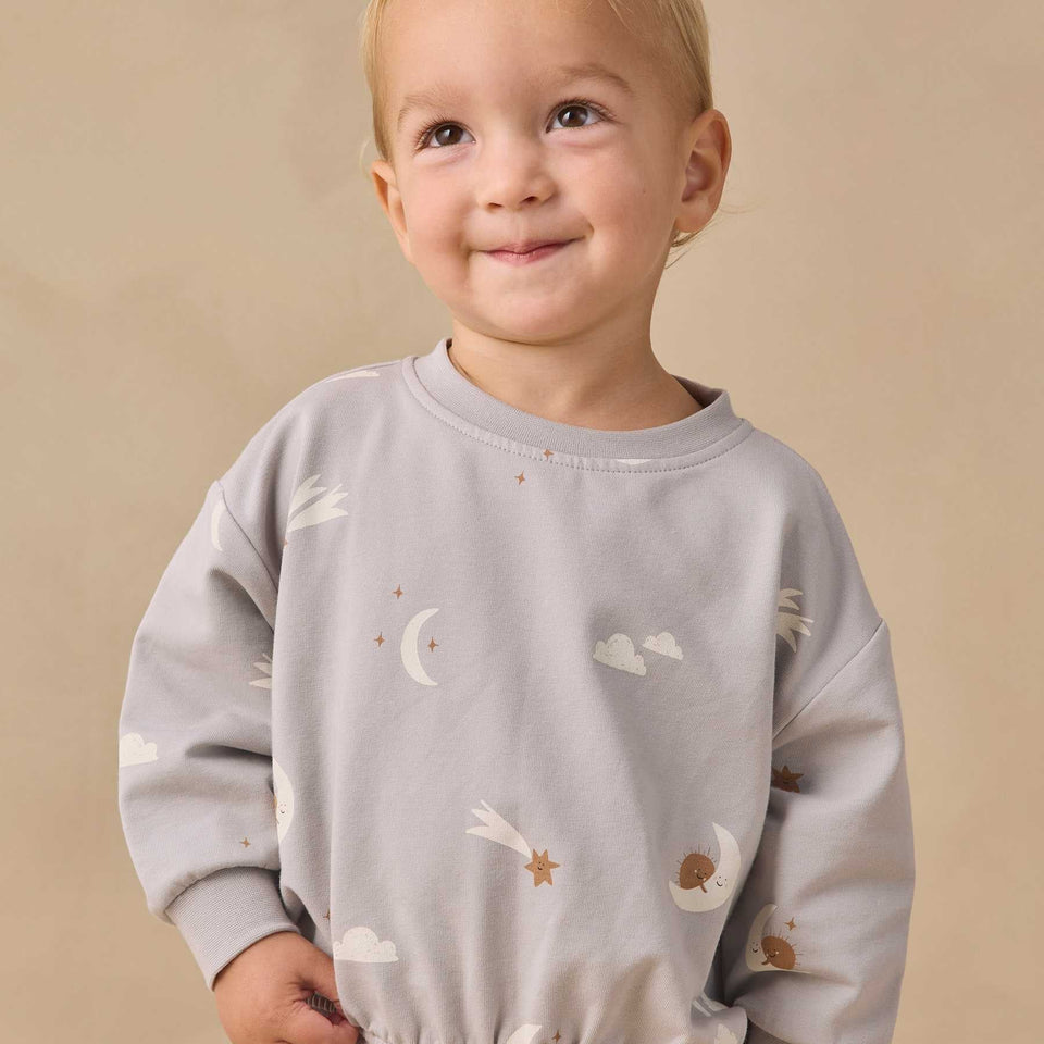 Quincy Mae - Relaxed Sweatshirt Sky Friends