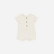 Quincy Mae - Short Sleeve Woven Romper - Summer Stripe