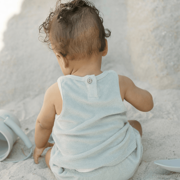 Quincy Mae - Terry Tank + Short Set - Sage