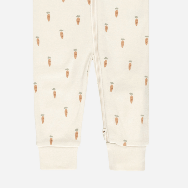 Quincy Mae - Zip Long Sleeve Sleeper - Carrots