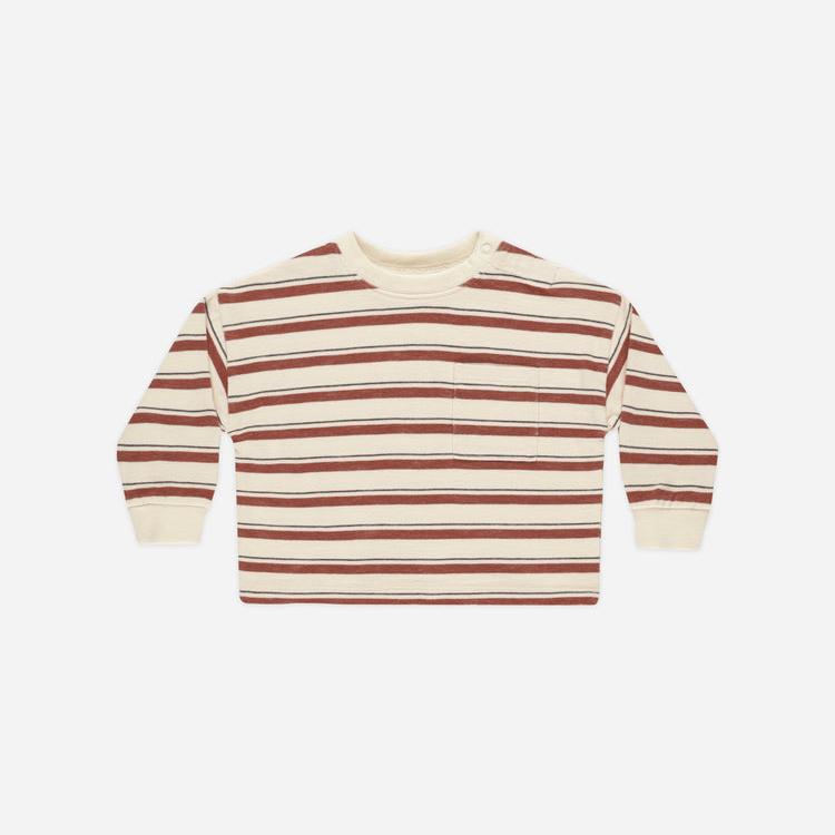 Rylee + Cru Collared Short Sleeve Shirt - Nautical Stripe main image 0