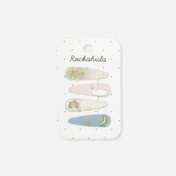 Rockahula Kids - Enchanted Embroidered Clip Set