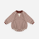 Rylee + Cru - Oversized Crew - Burgundy Stripe