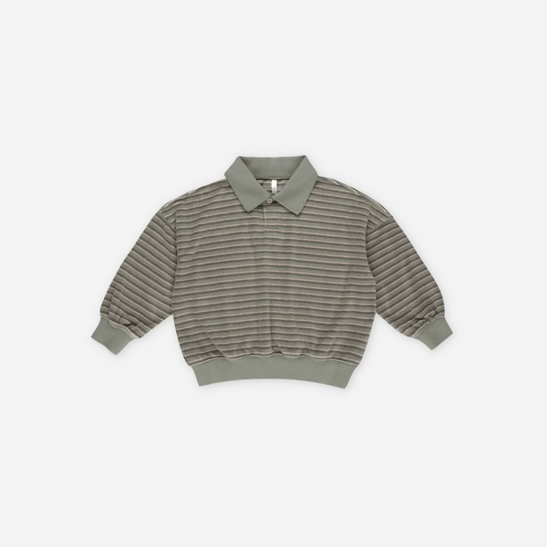 Rylee + Cru - Collared Sweatshirt - Retro Stripe