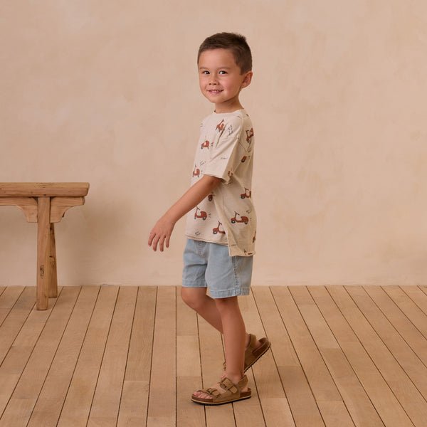 Rylee + Cru - Raw Edge Tee - Moped