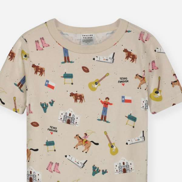 Smaller Things - Goodnight, Texas Short Pajamas Set