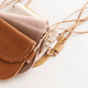 Sun & Lace - Children's Scalloped Leather Bag - Blush