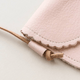 Sun & Lace - Children's Scalloped Leather Bag - Blush
