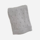 The Blueberry Hill - Heirloom Pique Organic Cotton Baby Blanket - Grey
