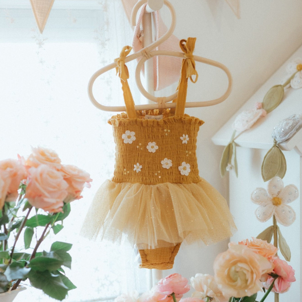 Wild Wawa - Boho Daisies Tutu - Mustard