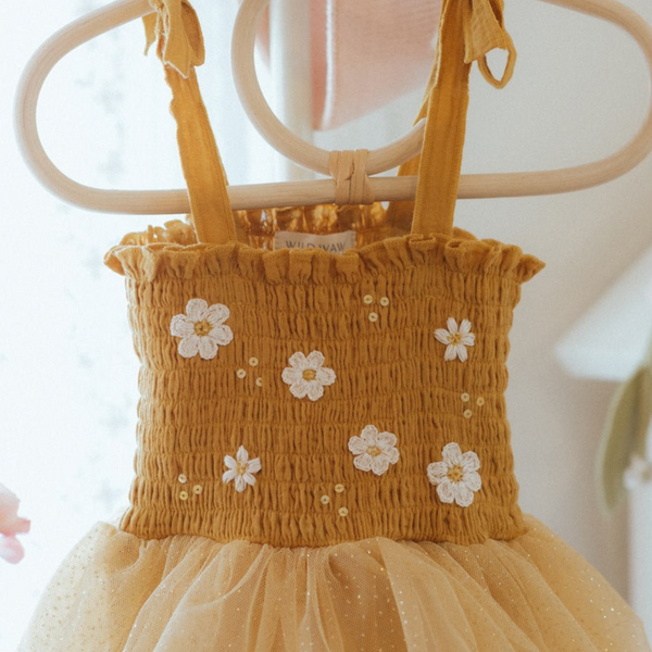 Wild Wawa - Boho Daisies Tutu - Mustard