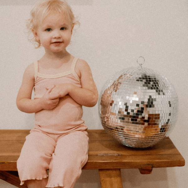 Winnie & Crew  - Eloise Ribbed Jumpsuit in Pink