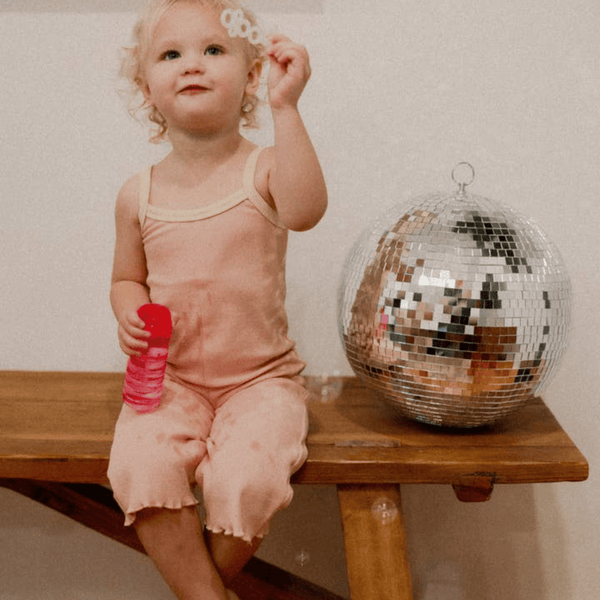 Winnie & Crew  - Eloise Ribbed Jumpsuit in Pink
