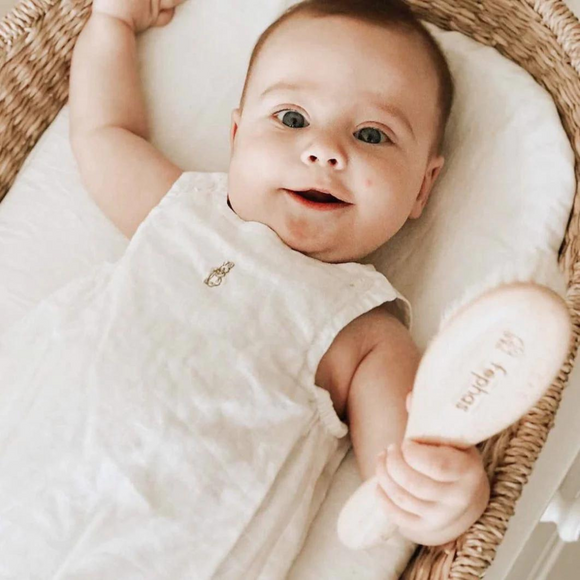 Fephas - Wooden Baby Hair Brush Set