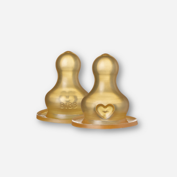 BIBS Bottle Natural Latex Nipple 2 Pack - Medium Flow