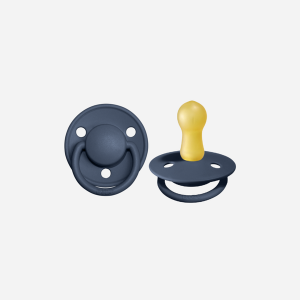 BIBS Pacifiers - De Lux Collection - Set of 2 - Steel Blue