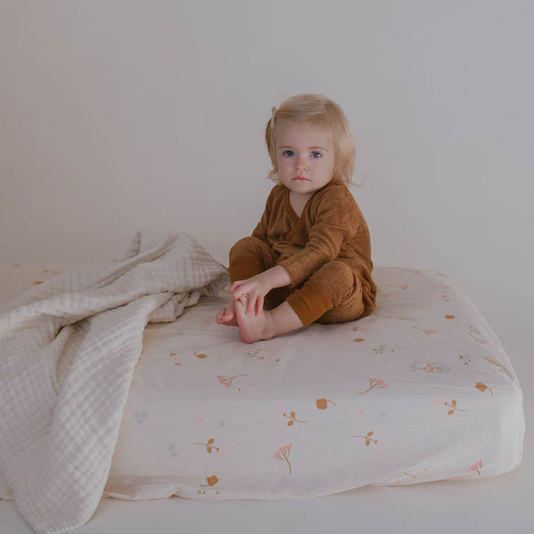 Bloom French Terry Kimono Jumpsuit - Ginger