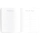 Fox & Fallow - Gold-Foil Linen Baby Book with Box - Grey