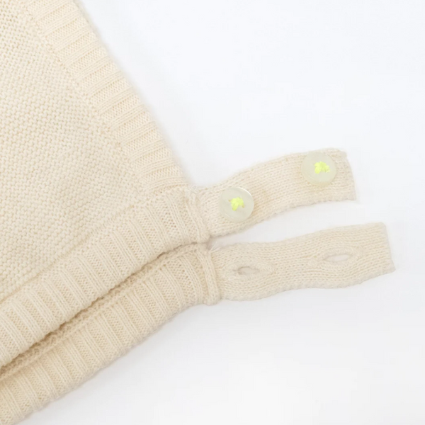 Meri Meri - Bunny Baby Bonnet - Mint & Peach Sparkle