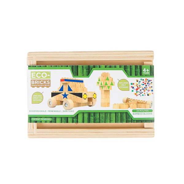 Once Kids - Eco-bricks™ Bamboo 24pcs + Felt
