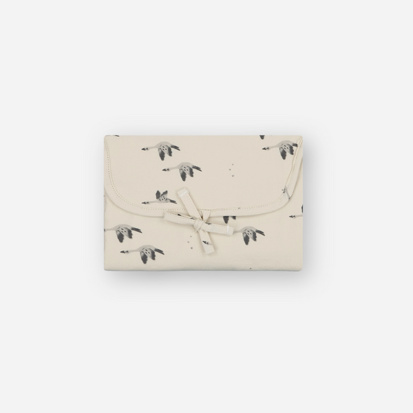 Rose in April - Portable Changing Mat - Goose / Natural