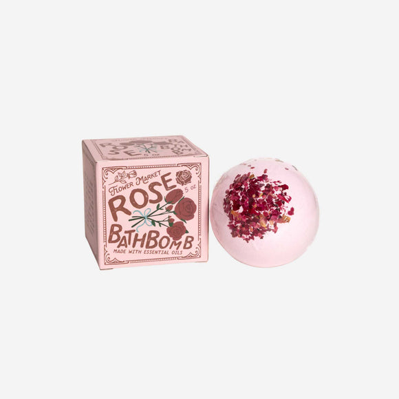123 Farm - Rose Bath Bomb - with Box Aromatherapy 5 oz 