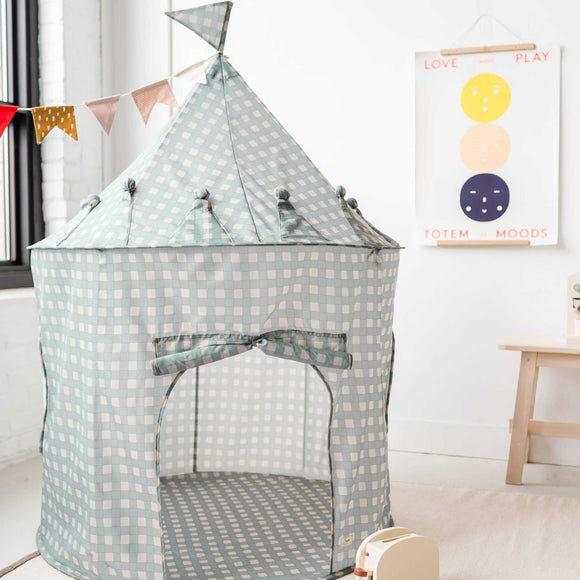 3 Sprouts - Kids Play Tent Castle with Recycled Fabric (2 Prints)