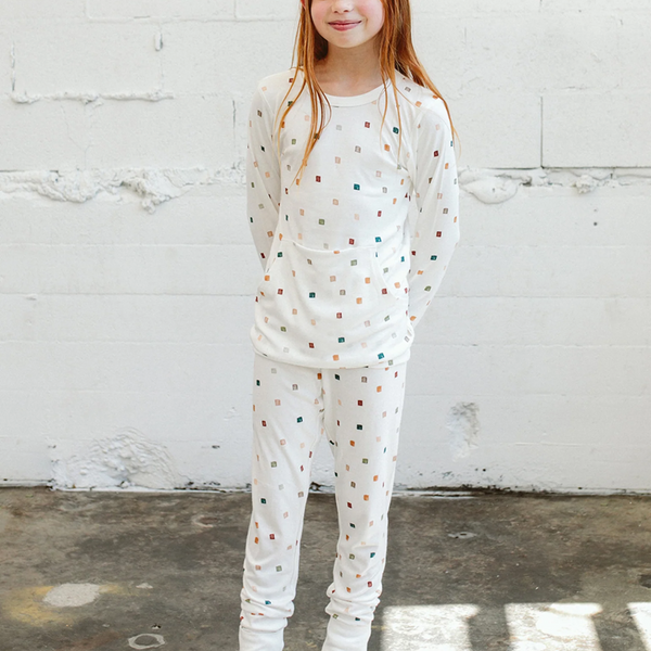 goumikids - Viscose Bamboo + Organic Cotton Kids Jogger Set - City Blocks