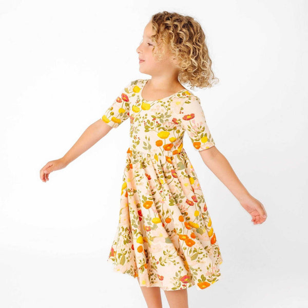Alice + Ames - The Short Sleeve Ballet Dress in Botany