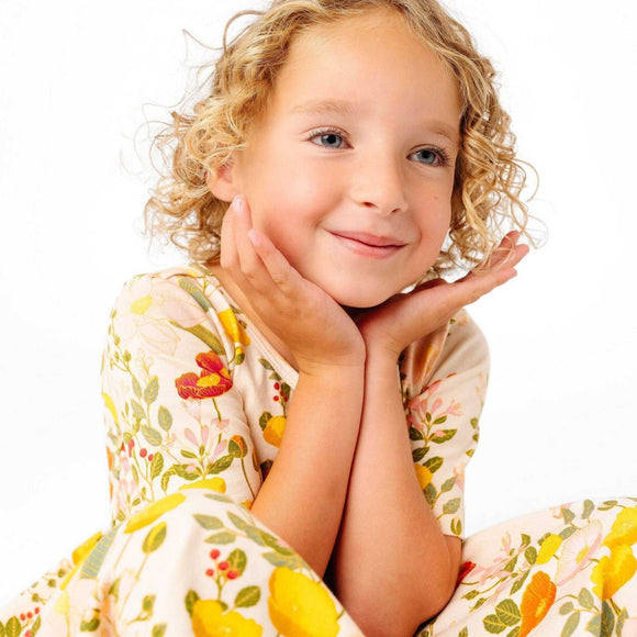 Alice + Ames - The Short Sleeve Ballet Dress in Botany