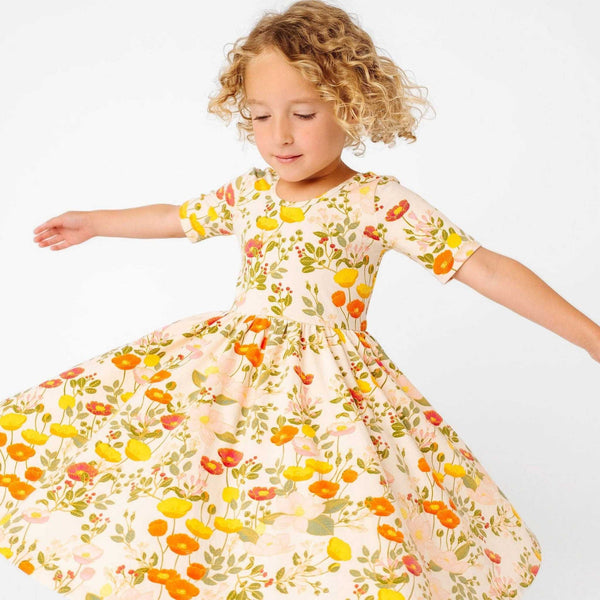 Alice + Ames - The Short Sleeve Ballet Dress in Botany