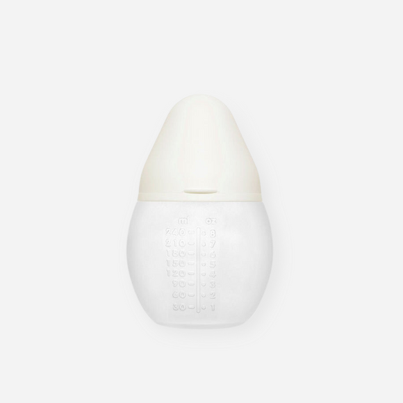 Elhée - 8 oz Clean Silicone Baby Bottle - Milk