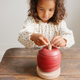 Konges Sløjd - Apple Stacking Toy - Dark Red/Moonlight