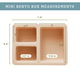 Austin Baby Co - Silicone Bento Box -Safari Warm Cream