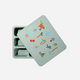 Austin Baby Co - Silicone Bento Box - Veggie Garden Robin's Egg Blue