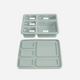 Austin Baby Co - Silicone Bento Box - Veggie Garden Robin's Egg Blue