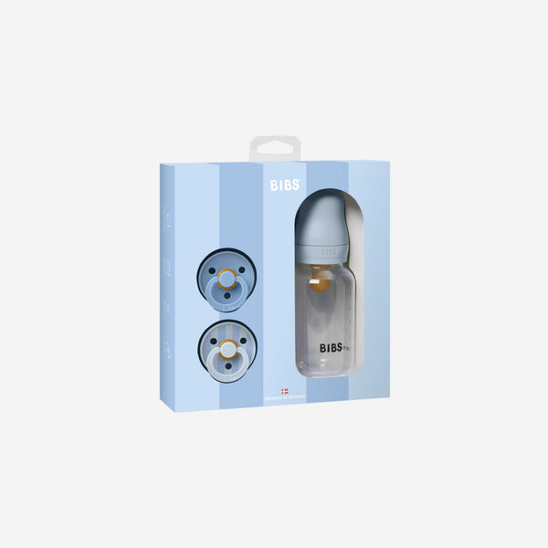 BIBS USA - Baby Sprinkle Gift Set - Bottle & Pacifiers