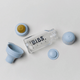 BIBS USA - Glass Baby Bottle Complete Set 110ml - Baby Blue