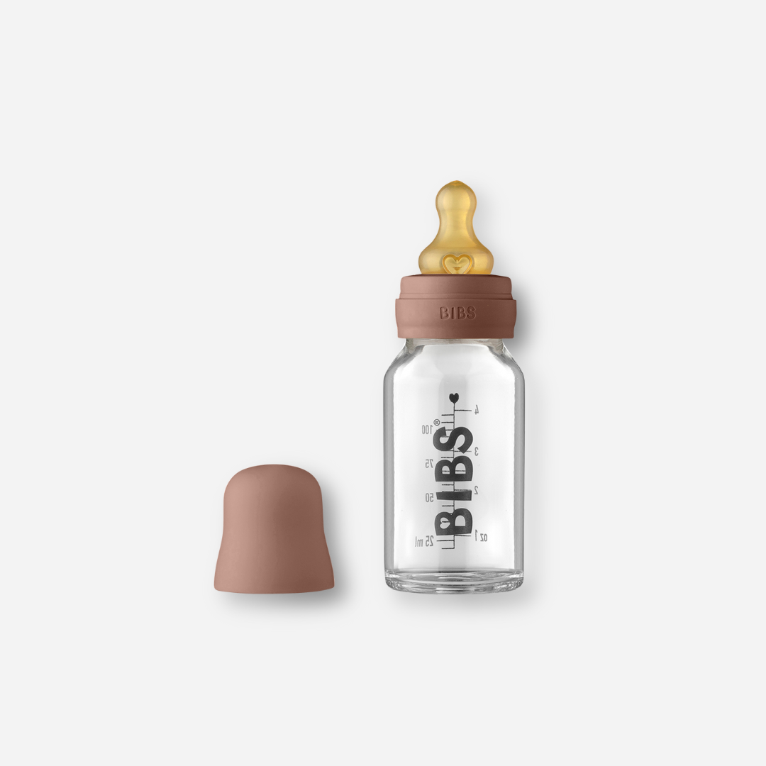 BIBS Baby Bottle Complete Set - Sage - 110ml Recyclable and