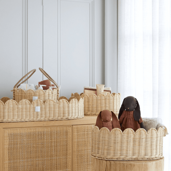 Bebe Bask - Belle Scalloped Basket - Small 