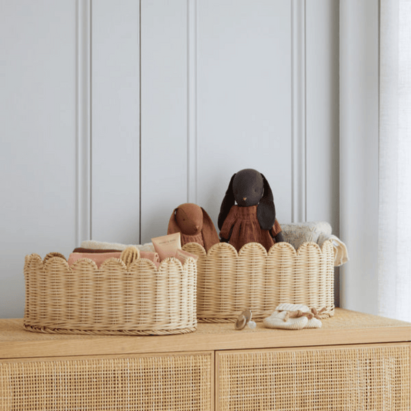 Bebe Bask - Belle Scalloped Basket - Small 